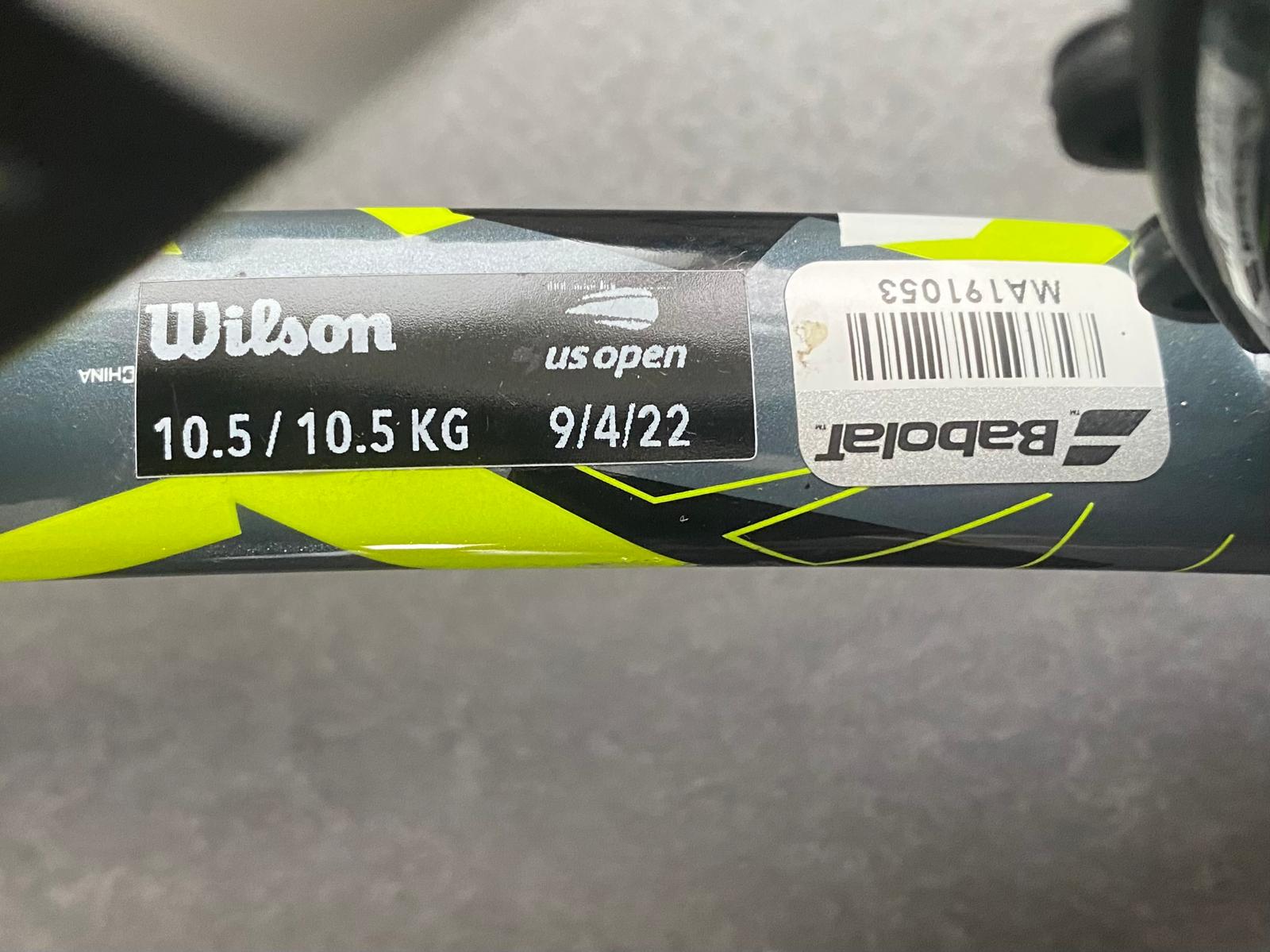 Adrian Mannarino Personal Babolat Aeropro Drive