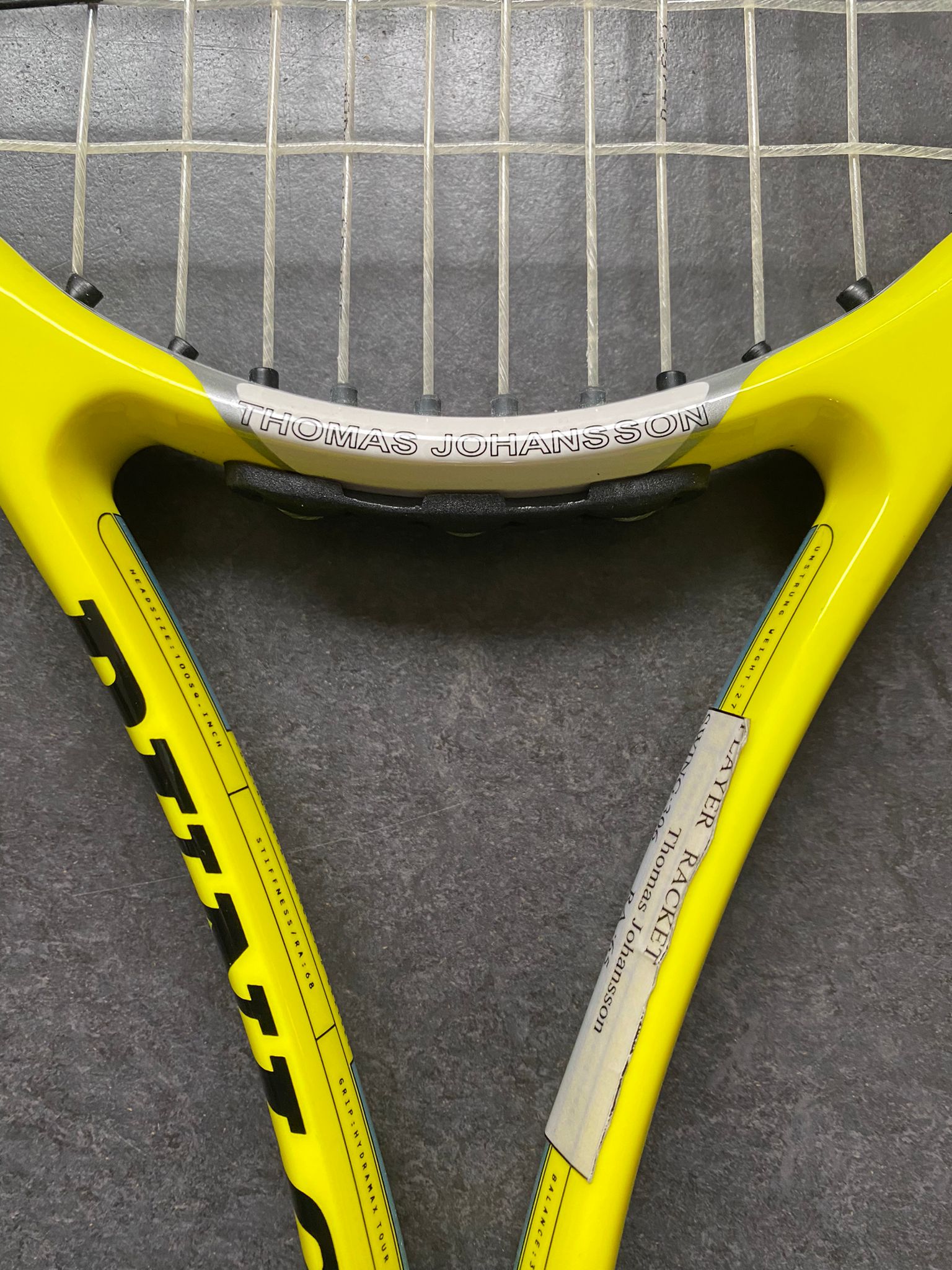 Thomas Johansson Personal Dunlop Revelation Tour Pro